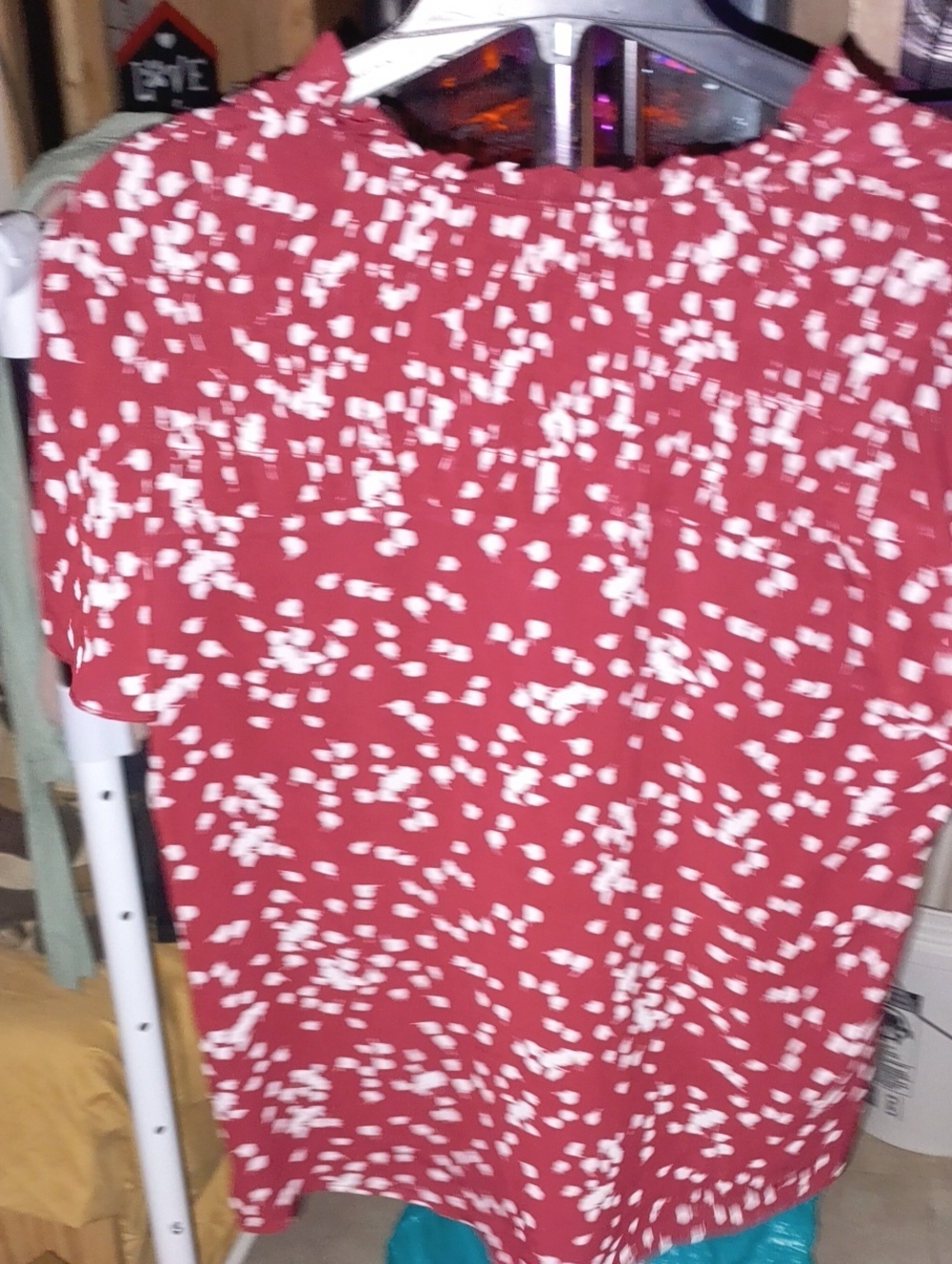 Women’s Red Printed Skirt - Casual Everyday Style
